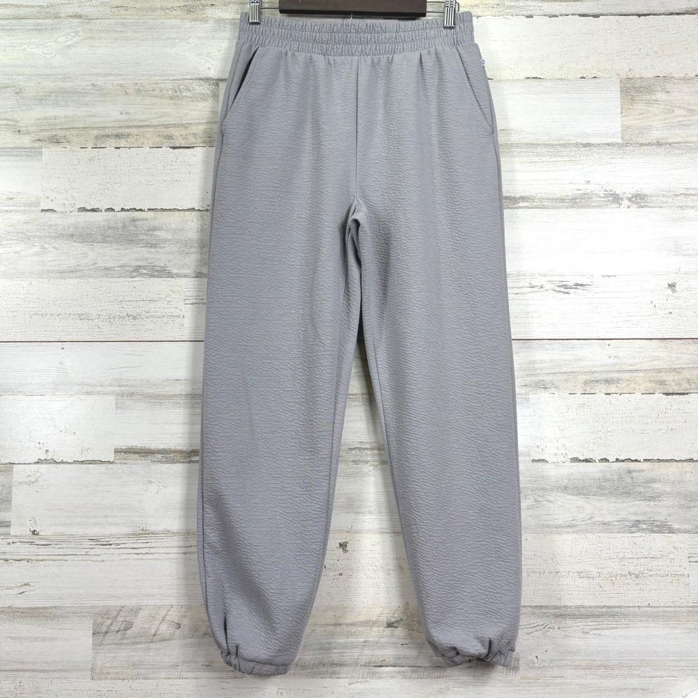 BALANCE COLLECTION Womens Gray Textured Sweatpants Joggers Pants Size M